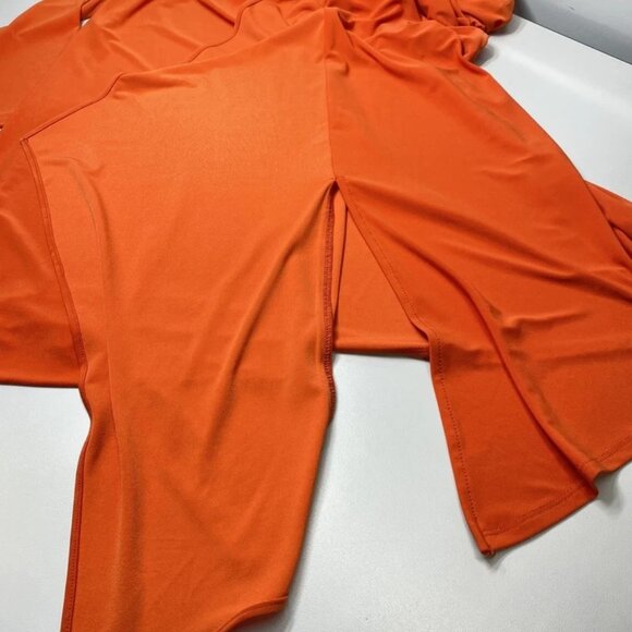 NEW JOSEPH RIBKOFF Women's Midi Wrap Dress – Size 10 – Orange – Fit & Flare - Picture 2 of 9